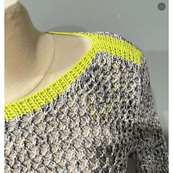 Two by Vince Camuto Open Knit 3/4 Sleeve Sweater, XS - Picture 13 of 16